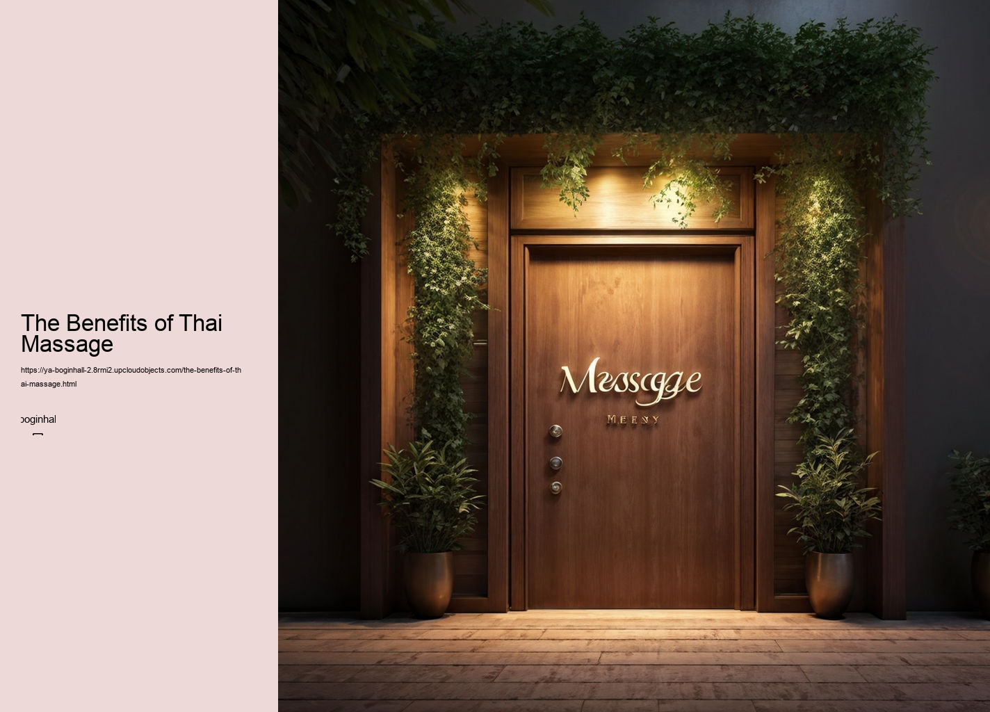 The Benefits of Thai Massage